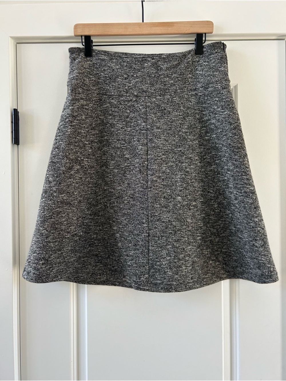 Betabrand Grey Work-It A-Line Ponte Knit Skort Skirt Sz M